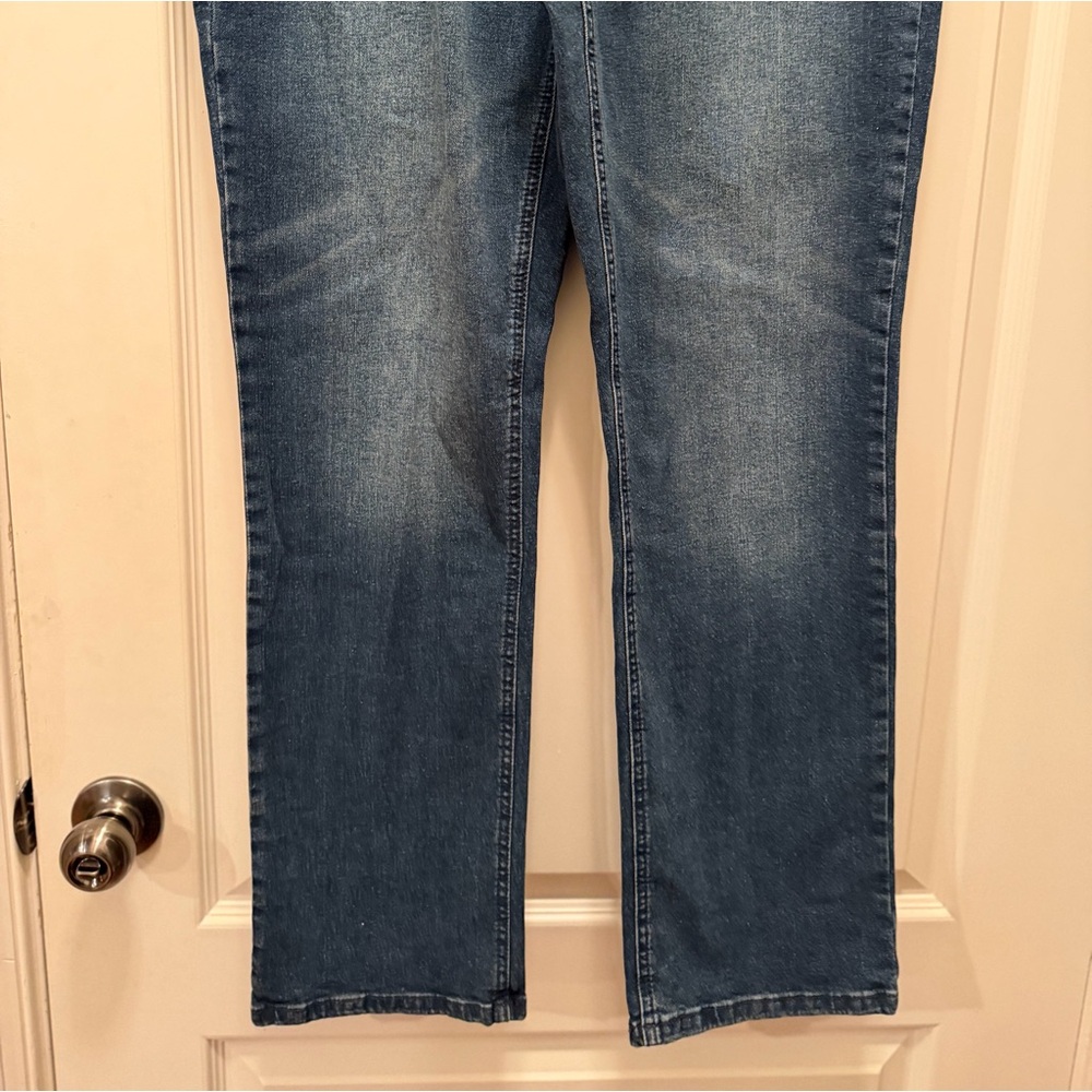 🌼NWT Simply Vera Vera Wang Dark Blue Mid-Rise Straight Leg Jeans - Picture 3 of 6